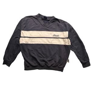 Vintage Fishbone Navy White Sweatshirt Mens Medium Logo Long Sleeve